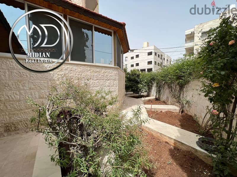 شقة دوبلكس ارضية طابقية فاخرة للبيع خلدا مساحة 500م مع تراسات وحدائق 5