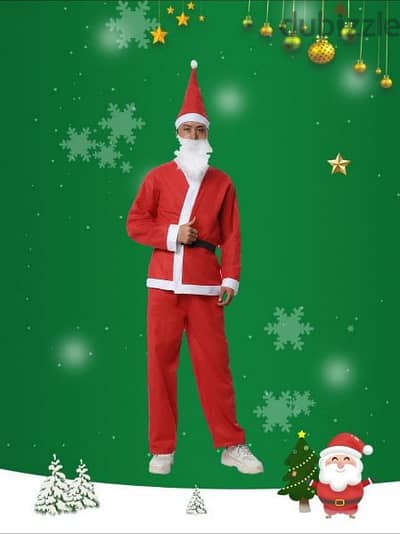 بدلة سانتا كلوز رجالي فاخرة Santa Claus Christmas clothes for men