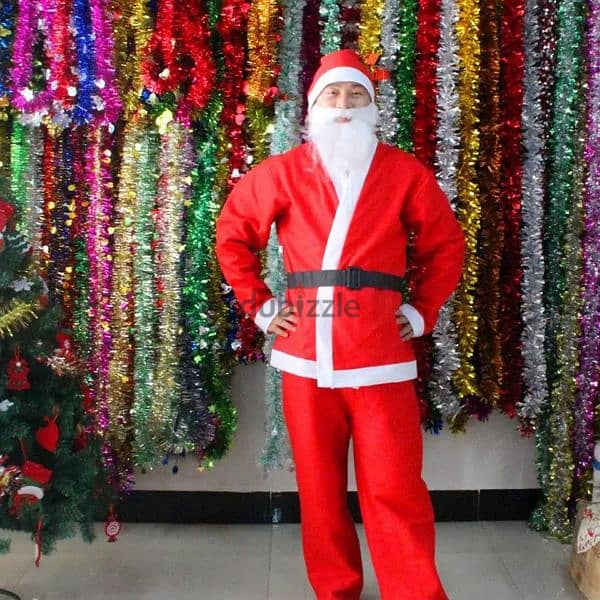 بدلة سانتا كلوز رجالي فاخرة Santa Claus Christmas clothes for men 1