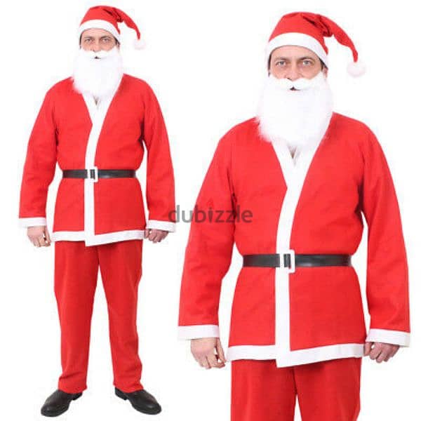 بدلة سانتا كلوز رجالي فاخرة Santa Claus Christmas clothes for men 4