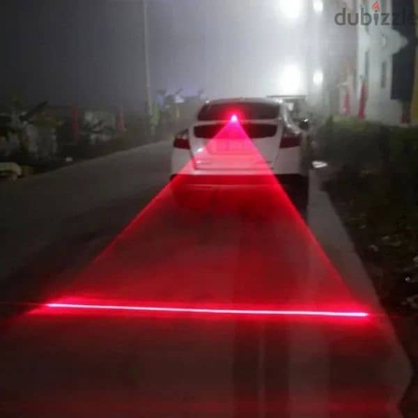 ليزر خلفي للسيارات والدراجات car /bikes safety rear laser light 4