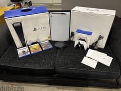 PS5 Blu-Ray Edition Console - Bundle with 1 Dual Sense Controller & 3