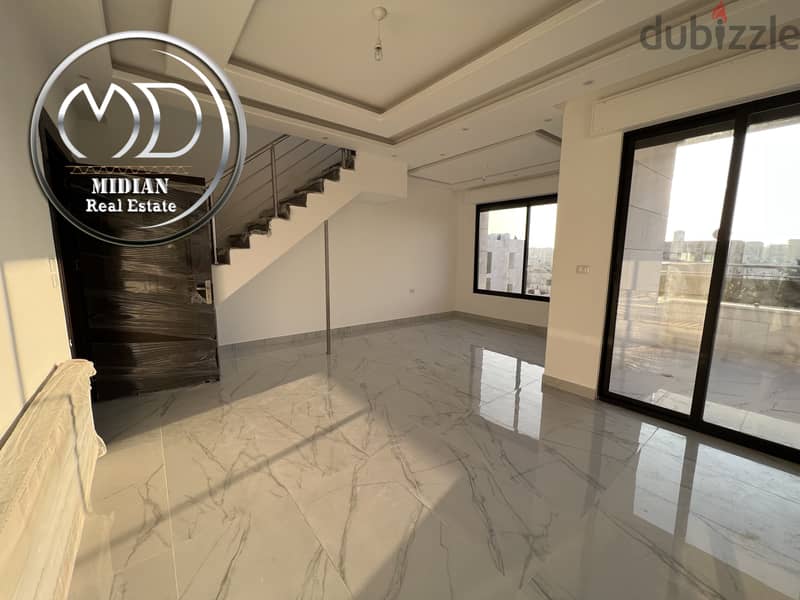 شقة دوبلكس جديدة للبيع ضاحية الامير راشد طابق اخير مع روف مساحة 250م 11