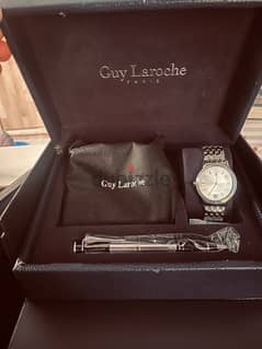 باريس Guy Laroche Classic Quartz Watch ساعة يد 0