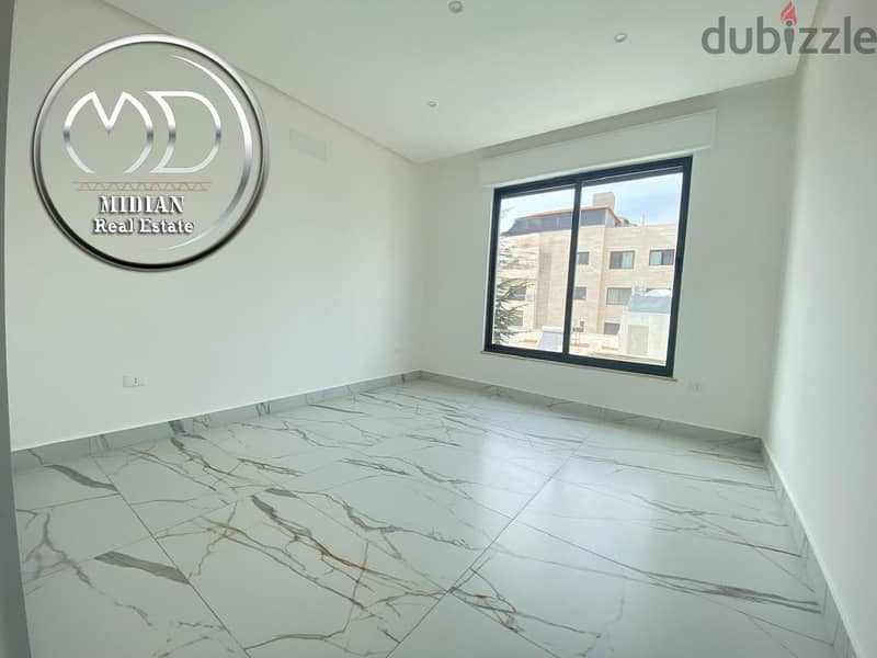 شقة دوبلكس جديدة فارغة للايجار خلدا طابق اخير مع روف مساحة 250م 2