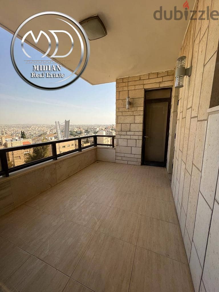 شقة طابقية فارغة للايجار جبل عمان مساحة 320م طابق ثاني اطلالة جميلة 5