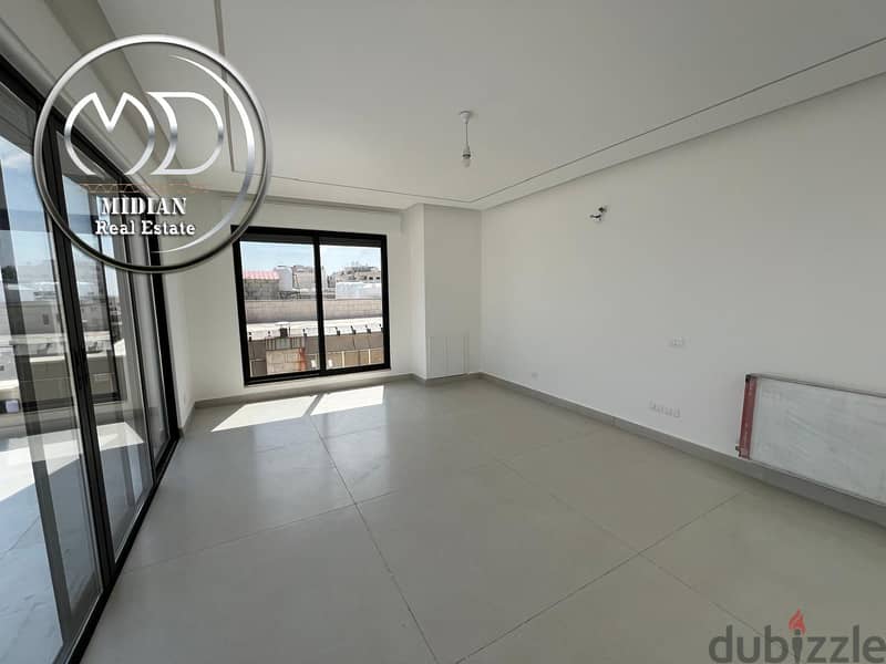 شقة دوبلكس طابق اخير مع روف للبيع الرابية مساحة 210م مع تراسات تشطيبات 8