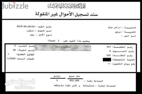 أرض للبيع في مرصع على حدود أراضي عمان