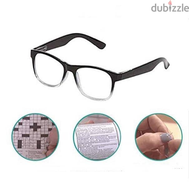 نظارة القراءة وحماية العين من الاشعة One Power Readers Glasses. شحن 2