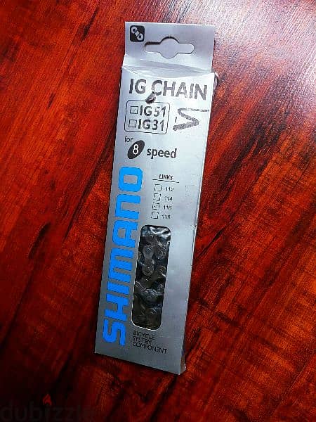 جنزير شيمانو فاخر للدراجات الهوائية new shimano 8 speed bicycle Chain 3