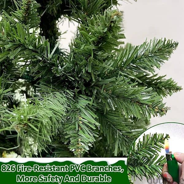 شجرة الميلاد ٢١٠سم فاخرة مستورد 210cm slim christmas artificial tree 2