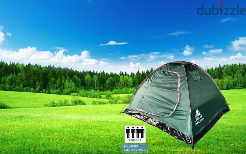 خيمة رحلات مع نوافذ فاخرة سعة ٤ أشخاص 4person camping tent 4