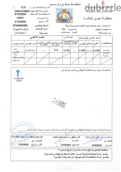 ارض تجاري للاستثمار في إسكان التطوير في عين الباشا