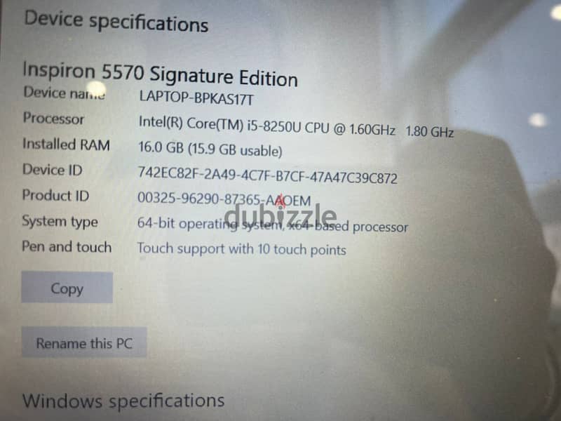 اعلى مواصفات بالمملكة لابتوب DELL-SIGNATURE EDITION TOUCH + FINGER PRI 5