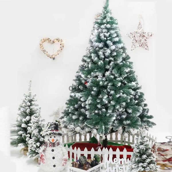 شجرة كريسماس ٢١٠ سم كثيف مستورد 210cm snowy christmas artificial tree 5