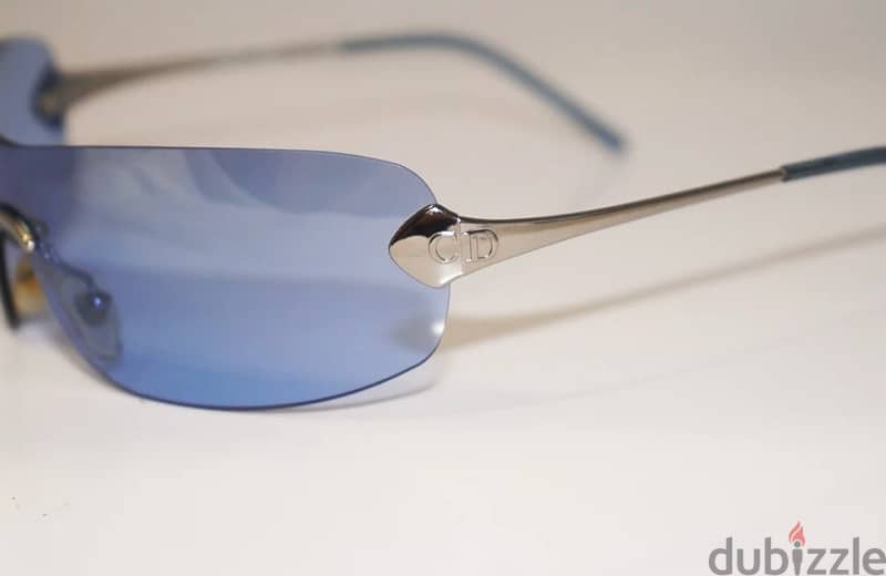 DIOR 1990 Mens Unisex Designer Sunglasses Silver Shield ABSOLUTE 25V 1