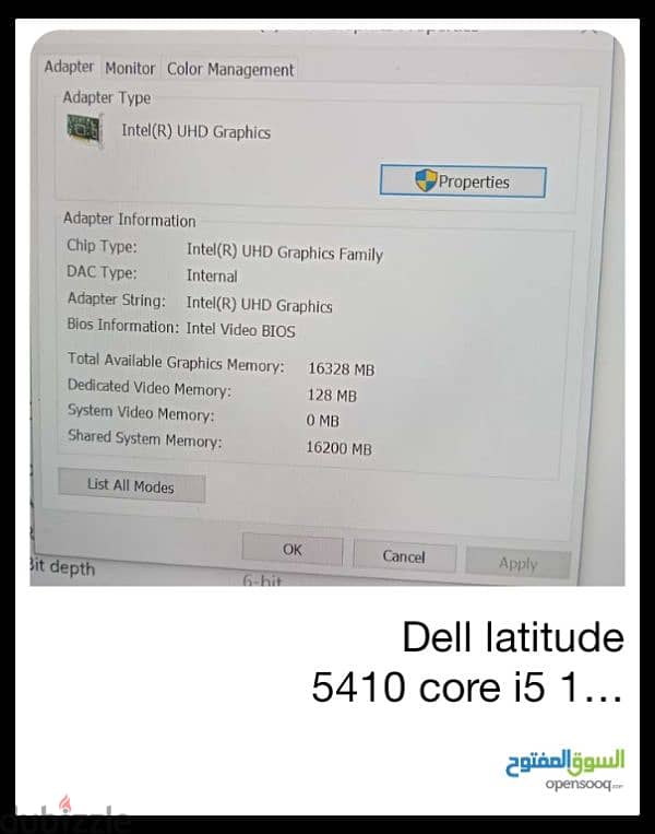 Dell latitude 5410 core i5 10 GEN 32 RAM Hard 512 ssd 14" UHD 5