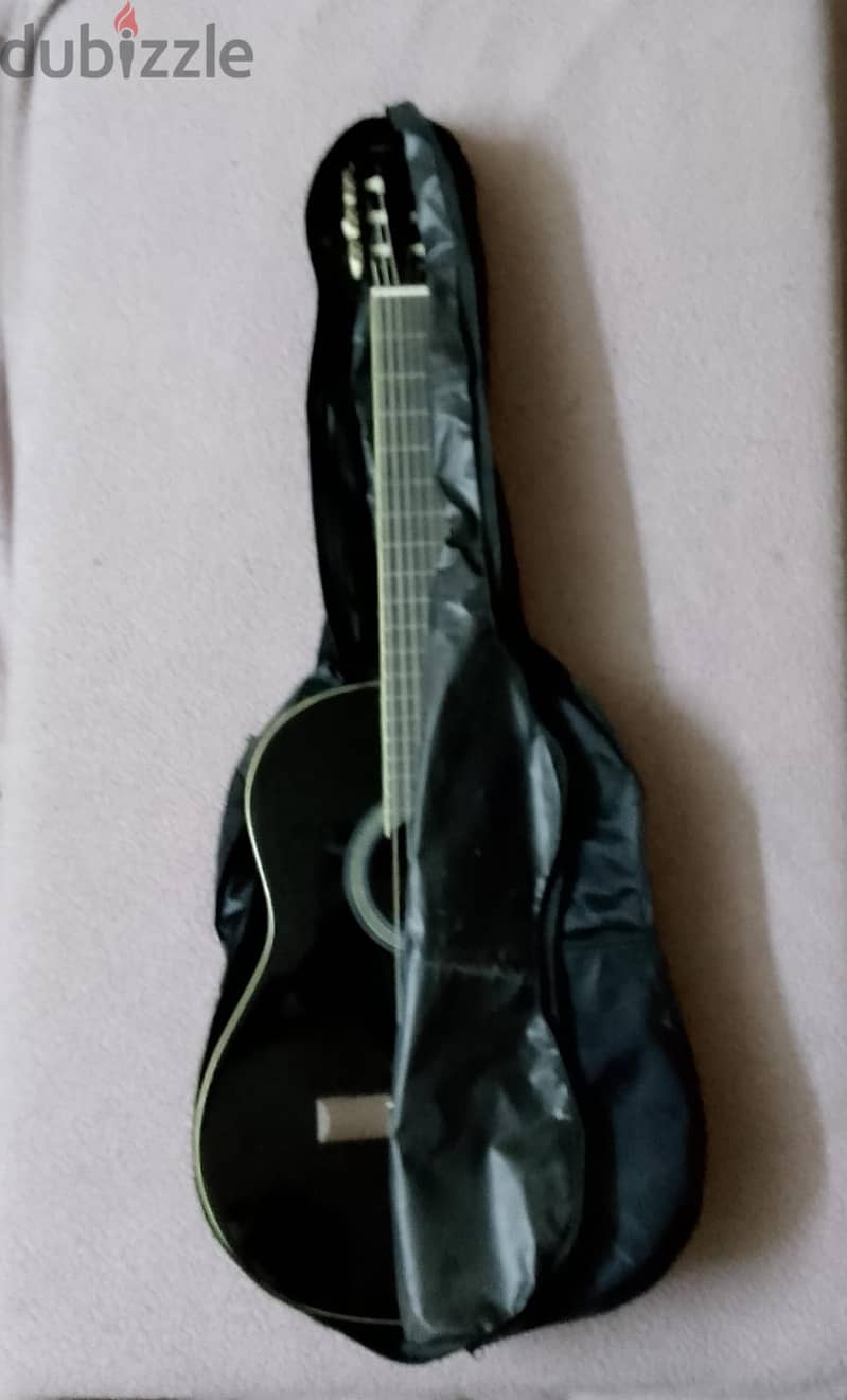 غيتار كلاسيكي Classical Acoustic Guitar, Black Finish 5