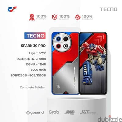 Tecno Spark 30 pro Optimus prime edition