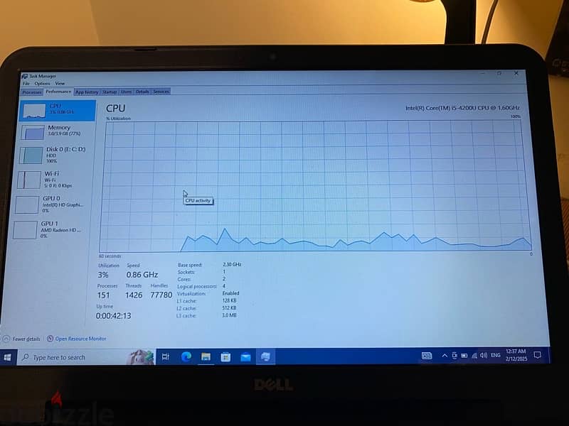 Dell Lattitude Laptop core i5 5