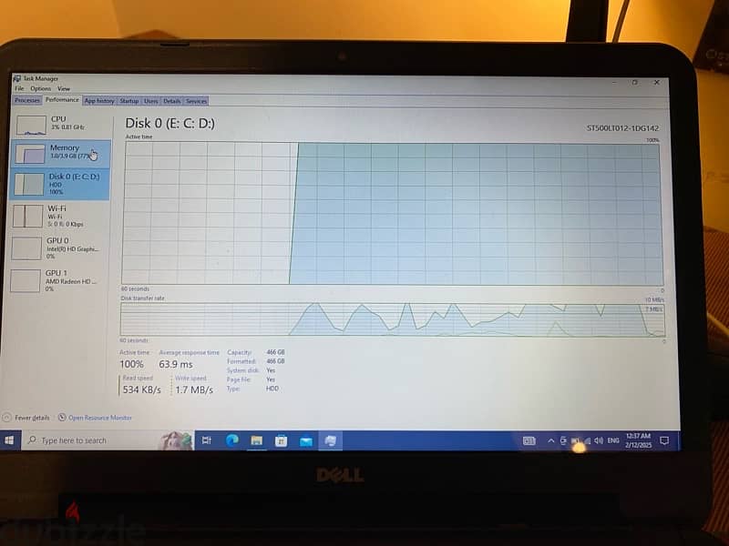 Dell Lattitude Laptop core i5 6