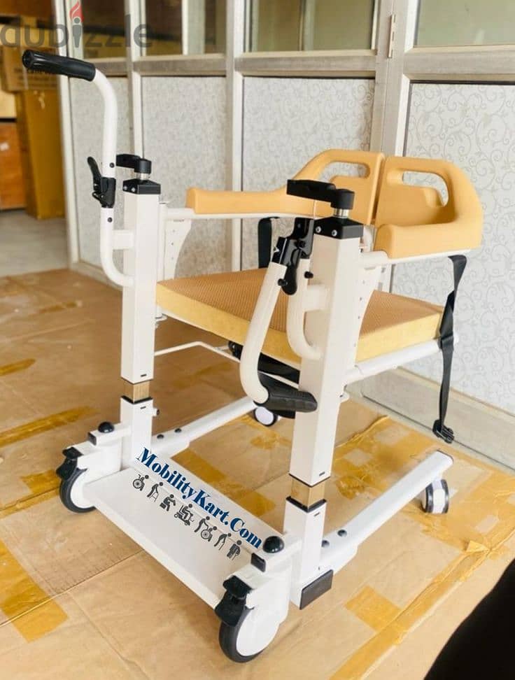 Patient Lift Wheelchair for Home, Multifunction Transport Shower Chair 0