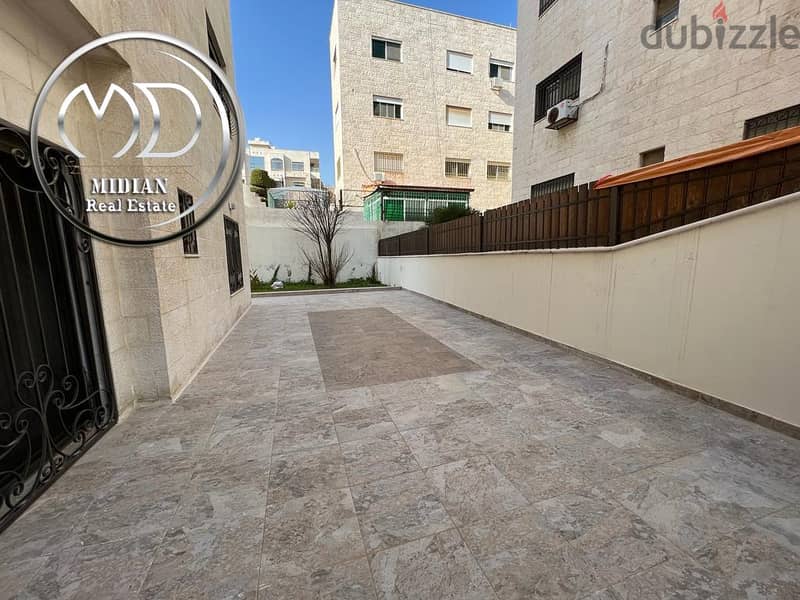 شقة ارضية جديدة للايجار دير غبار مساحة 205 م مع ترس 25م 9
