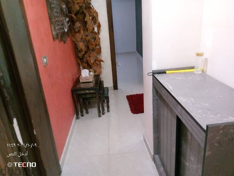 المدينه الرياضيه شقه ارضيه للبيع مساحه 213م مع تراسات 250م مكرمد 15