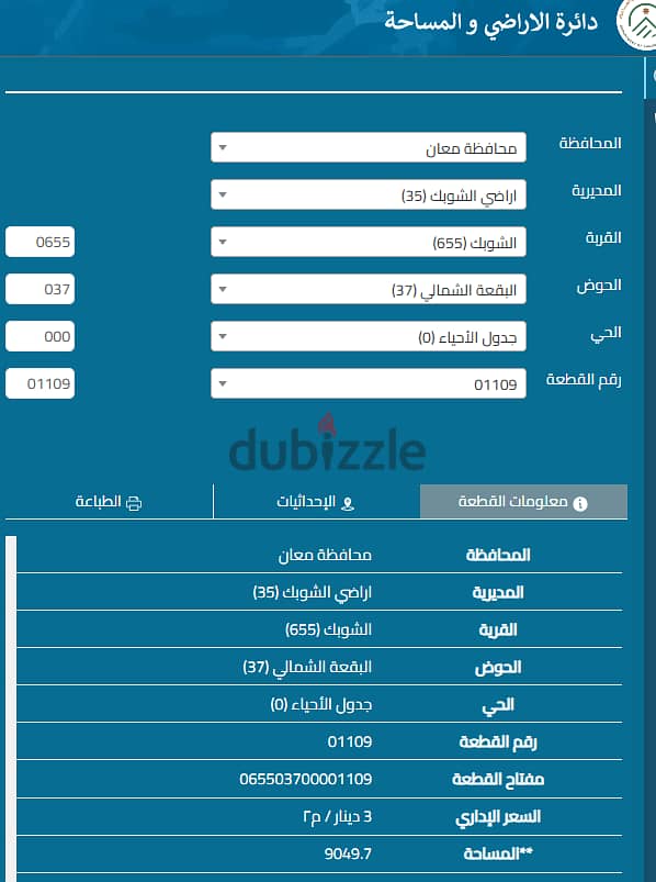 قطعة أرض للبيع في الشوبك – بجانب التنظيم – ٩ دونم 1