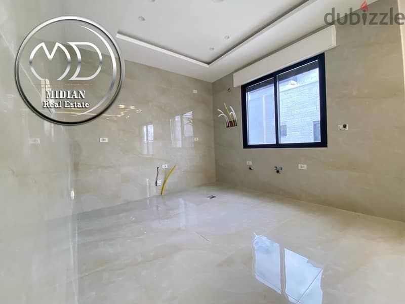 شقق دوبلكس جديدة للبيع في خلدا طابق أخير مع روف مساحات 170م & 200م مع 3