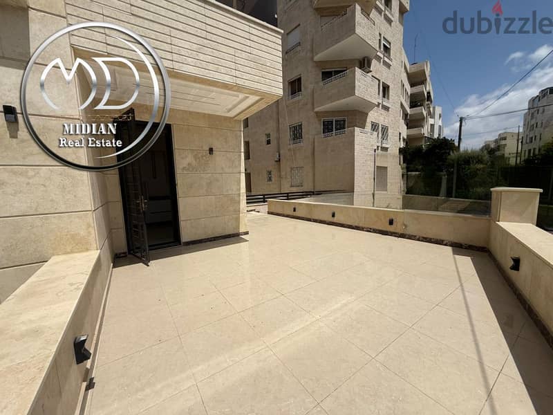 شقق جديدة فارغة للايجار في أجمل مواقع عبدون مساحات 100م & 125م مع تراس 1