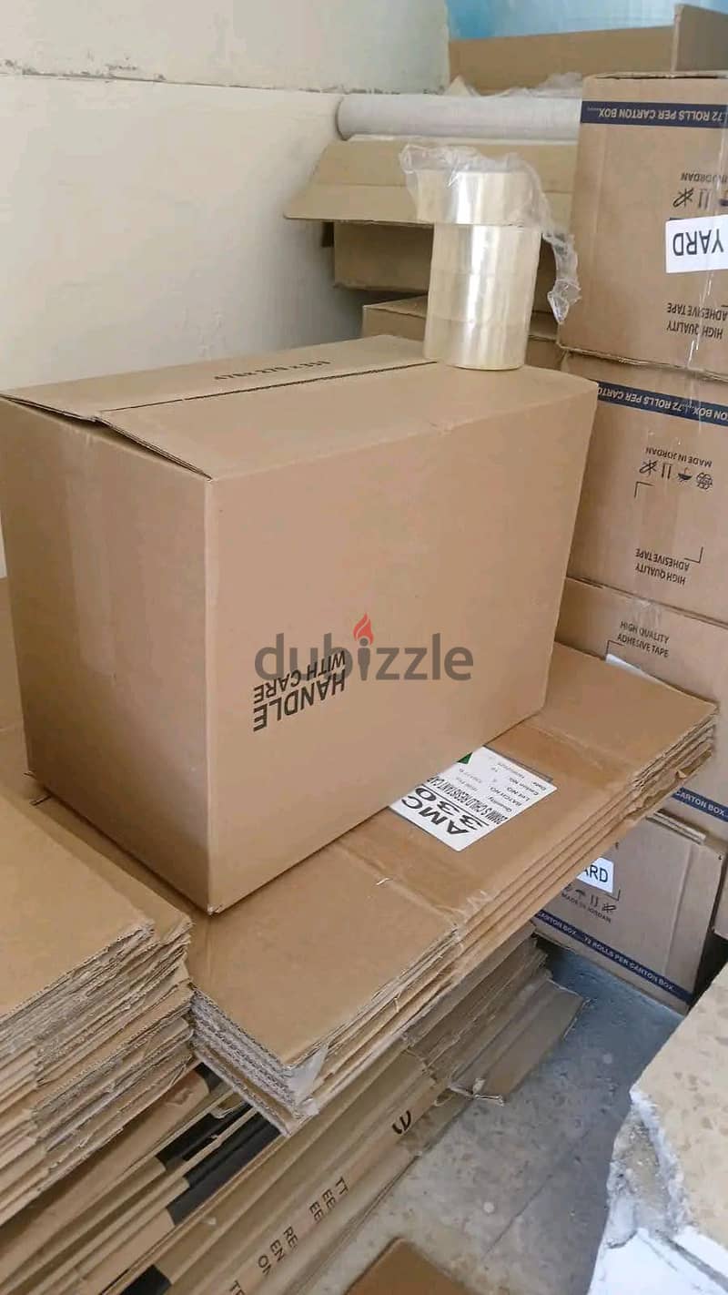 كراتين فارغه للبيع لضب زجاج المطبخ والكريستال والملابس والتحف والملفات 3
