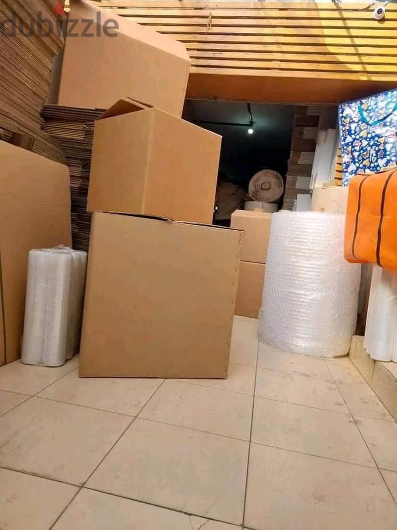 كراتين فارغه للنقل وترحيل الاثاث وضب زجاج المطبخ والكريستال والملابس 2