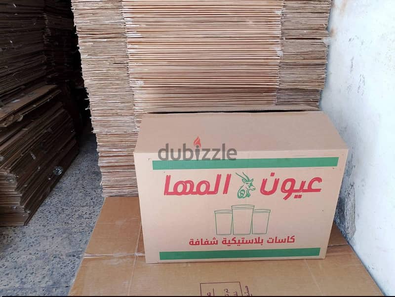 كراتين فارغه للنقل وترحيل الاثاث وضب زجاج المطبخ والكريستال والملابس 4