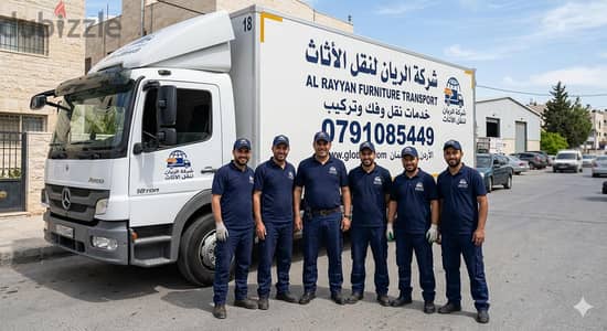 شركه الريان لنقل الاثاث فك ونقل وتركيب وتغليف الاثاث 0791085449