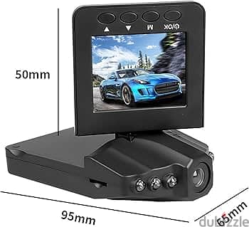 كاميرا تسجيل فيديو للسيارة بدقة 1080  full HD مع رؤية ليلية وشاشة LCD
