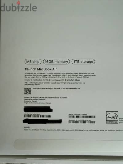 Apple MacBook Air 13-inch M5 Chip