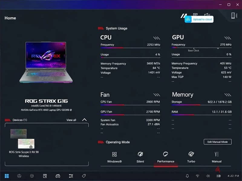 ASUS ROG Strix G16 i9-14900HX 32GB 2TB  Gaming Laptop 1
