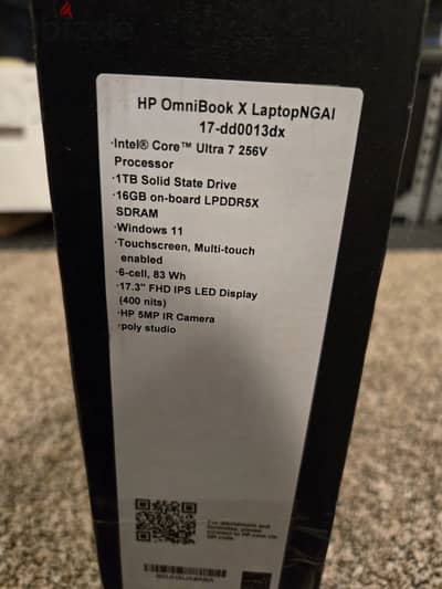 HP OmniBook X 17.3” Laptop
