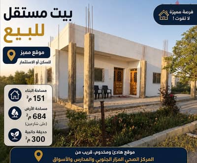 بيت مستقل للكرك للبيع بداع الانتقال بسعر ممتاز