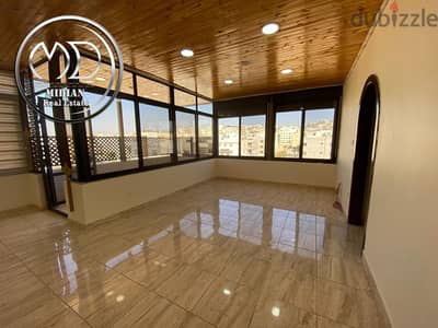 رووف فارغ للايجار ضاحية النخيل مساحة 140م تشطيبات سوبر ديلوكس اطلالة ر