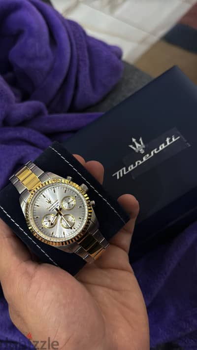 MASERATTI GOLD AND SILVER WATCH
