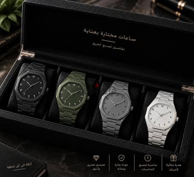 ساعة مميزة بجميع الألوان
