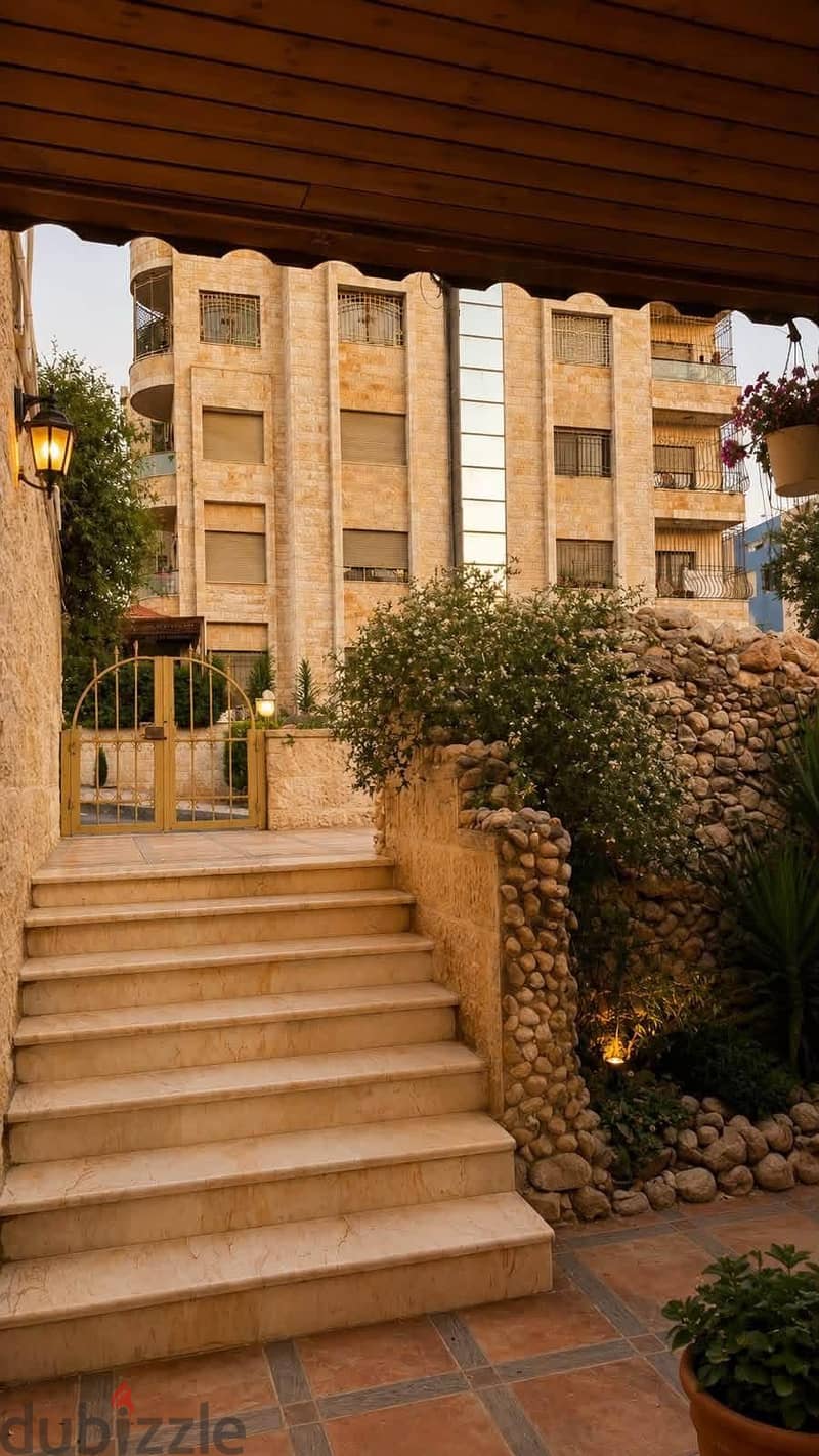 شميساني شقه ارضيه للبيع 198م حديقه وتراسات 250م 2