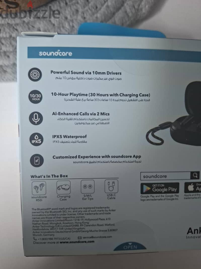 سماعه Anker R50i جديده بكرتونتها 14 شامل توصيل 2