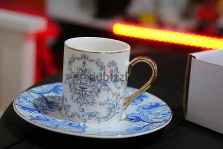 طقم فناجين قهوة مزخرف فاخر coffee cups set for sale