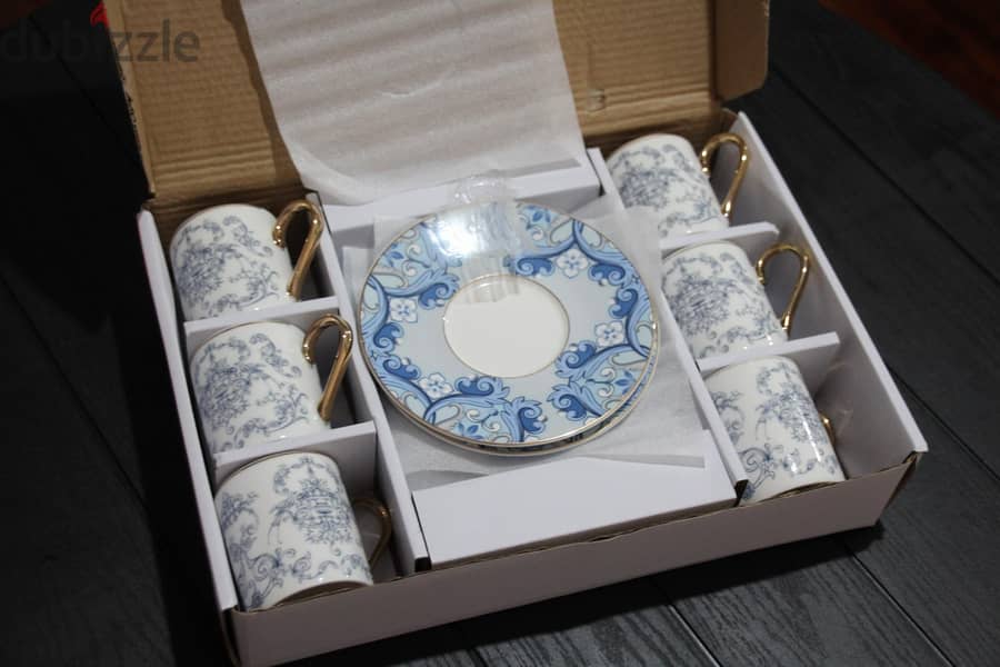 طقم فناجين قهوة مزخرف فاخر coffee cups set for sale 4