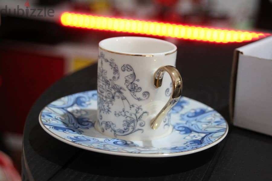 طقم فناجين قهوة مزخرف فاخر coffee cups set for sale 8