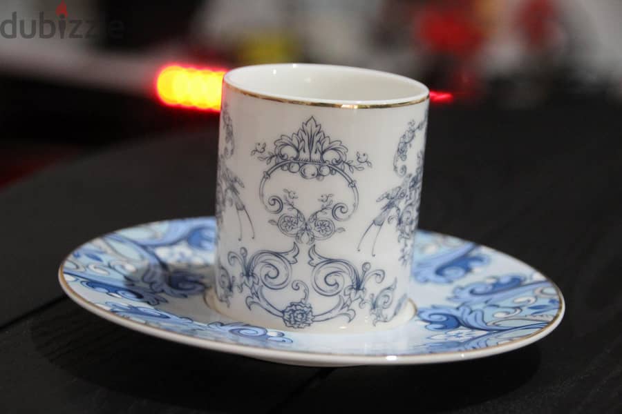 طقم فناجين قهوة مزخرف فاخر coffee cups set for sale 9