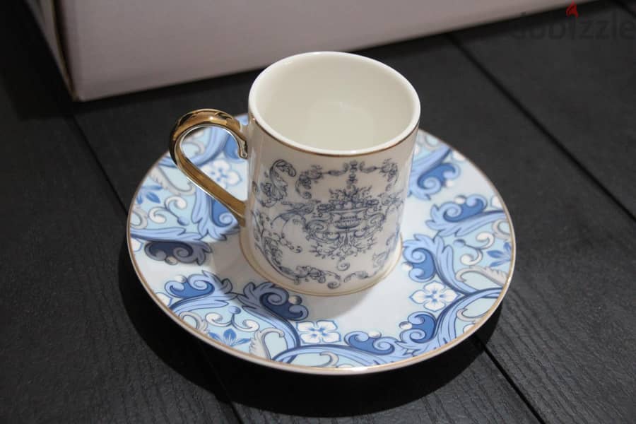 طقم فناجين قهوة مزخرف فاخر coffee cups set for sale 10